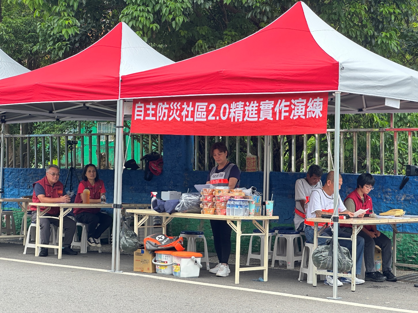新北市萬里區中幅里土石流及大規模崩塌疏散避難社區防災小組實兵演練