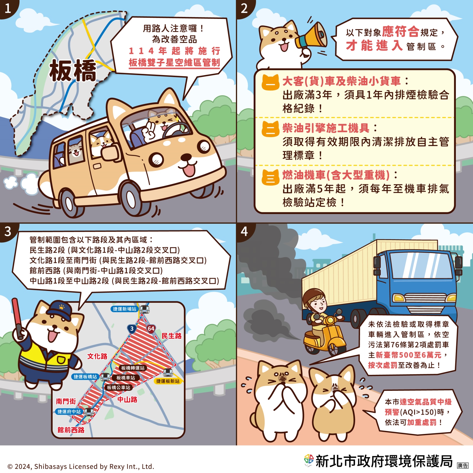 板橋雙子星空維區_四格漫畫四合一