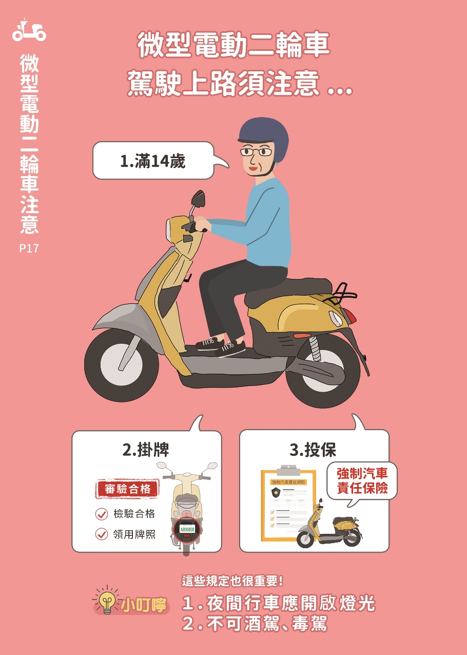 17_微型電動二輪車駕駛上路須注意