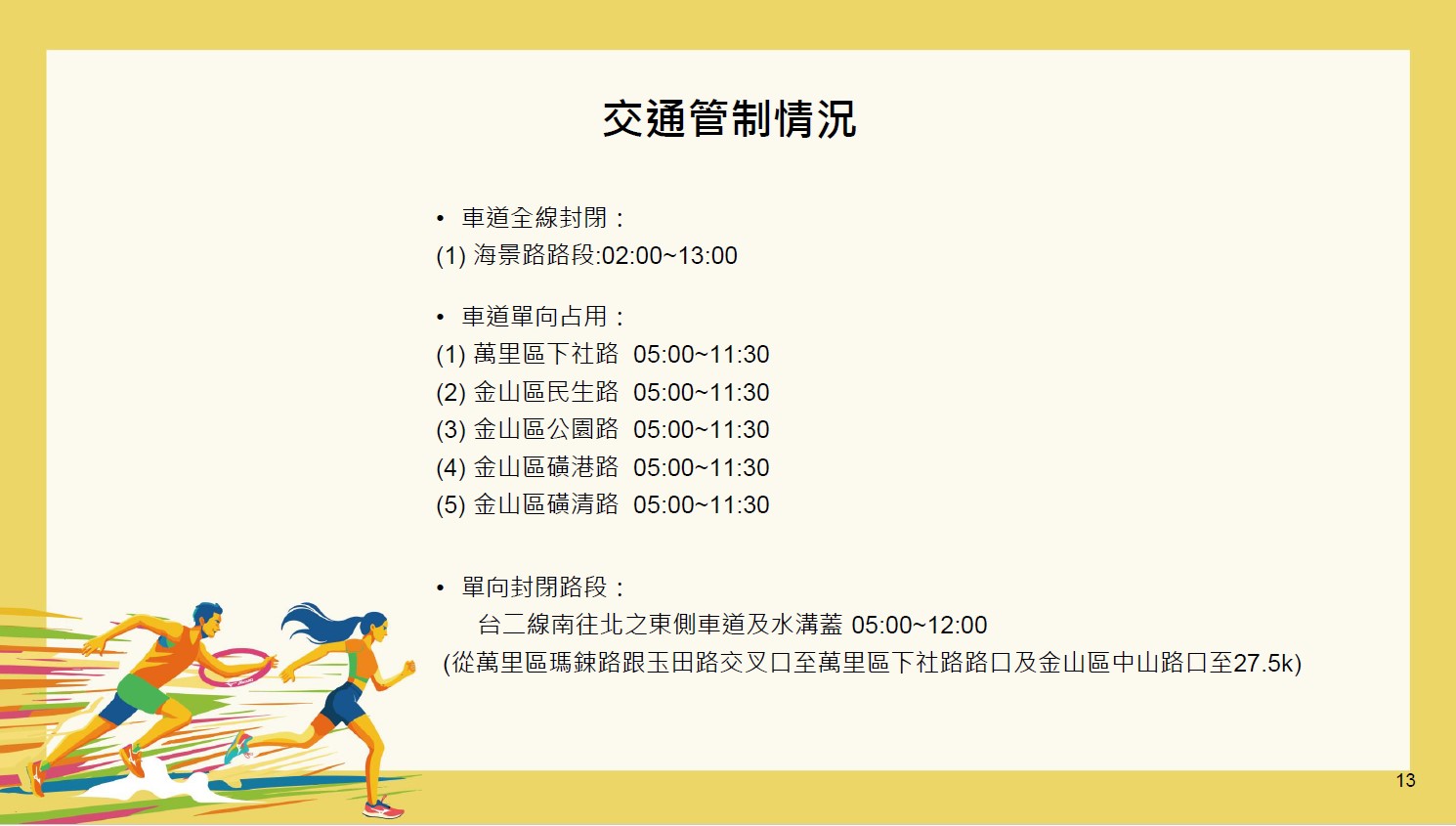 交通管制情況