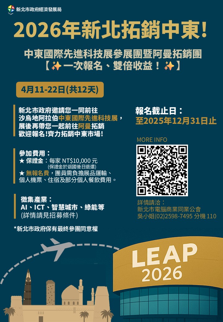 115年度海外市場出口拓銷計畫宣傳海報